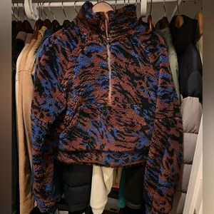 Fuzzy Scuba Oversized Half-Zip Hoodie